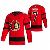 Ottawa Senators 7 Brady Tkachuk Red Adidas 2020-21 Reverse Retro Alternate Jersey Dzhi,baseball caps,new era cap wholesale,wholesale hats